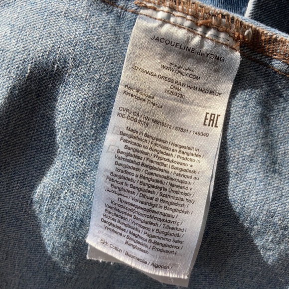 Jacqueline deYong for ASOS oversized blue denim dress size 38 / medium - Picture 7 of 7
